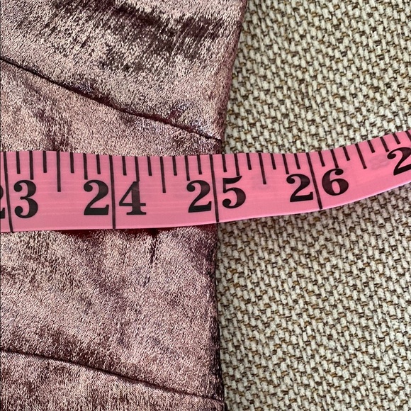 Lane Bryant Pink Gold V-Neck Long Sleeve Gown. NWT - Picture 8 of 9